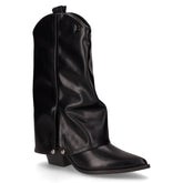 Camperos in ecopelle con tacco nero | Boscaini Scarpe