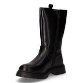 Stivale in ecopelle con cuoricini dorati bambina nero | Boscaini Scarpe