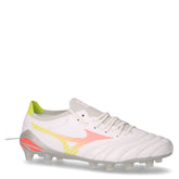 SHOE MORELIA NEO V BETA PRO scarpa da calcio in pelle e tessuto con tacchetti bianco arancio giallo | Boscaini Scarpe