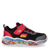 Play Scene sneaker in tessuto ed ecopelle bambino nero rosso | Boscaini Scarpe