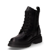 Anfibio in ecopelle con dettaglio glitter bambina nero | Boscaini Scarpe