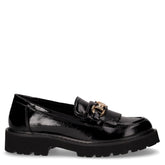 Mocassino con staffa in ecopelle nero - VALLEVERDE | Boscaini Scarpe