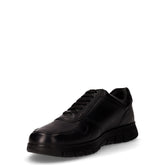 Scarpa sportiva in pelle con zip nero | Boscaini Scarpe