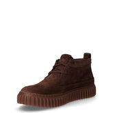 Torhill Lace Hi polacchino in pelle marrone scuro | Boscaini Scarpe