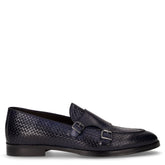 Mocassino in pelle con fibbie jeans | Boscaini Scarpe