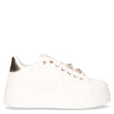 Sneaker in raffia con platform bianco - Sneakers Donna | Boscaini Scarpe
