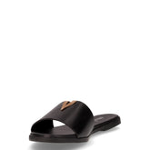 Ciabatta in pelle nero | Boscaini Scarpe