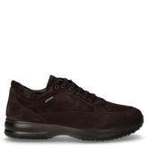 Scarpa sportiva in pelle scamosciata caffè | Boscaini Scarpe