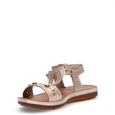Sandalo con strass platino | Boscaini Scarpe
