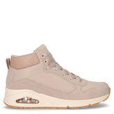 Uno Stacre Shine polacchino sportivo in ecopelle taupe - SKECHERS | Boscaini Scarpe