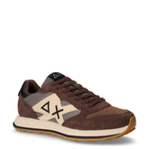 Jaki 2.0 sneaker in pelle e tessuto marrone | Boscaini Scarpe