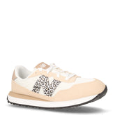 237 sneaker ragazza in ecopelle e tessuto sale sabbia | Boscaini Scarpe