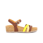 Sandalo con zeppa mika senape - Sandali Con Tacco Donna | Boscaini Scarpe
