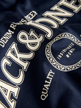 T-shirt con stampa in cotone blu navy | Boscaini Scarpe
