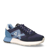 Jaki Solid sneaker in pelle e tessuto navy blu - Sneakers Uomo | Boscaini Scarpe