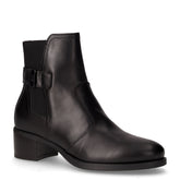 Tronchetto in pelle con elastico nero | Boscaini Scarpe
