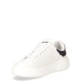 Sneaker in pelle e ecopelle bianco nero | Boscaini Scarpe