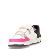 Washiba sneaker da bambina in ecopelle bianco fuxia | Boscaini Scarpe