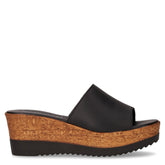 Ciabatta con zeppa nero - Ciabatte Donna | Boscaini Scarpe