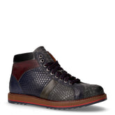 Polacchino in pelle blu bordeaux | Boscaini Scarpe