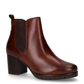 Tronchetto in pelle con zip marrone | Boscaini Scarpe