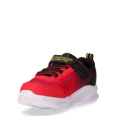 S Lights Meteor Lights Krendox sneaker in tessuto con luci bambino rosso nero | Boscaini Scarpe