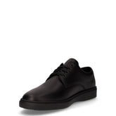 Stringata sportiva in pelle nero | Boscaini Scarpe