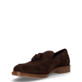 Mocassino in pelle con nappine moro | Boscaini Scarpe