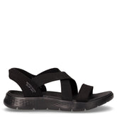 Go Walk Flex sandalo in tessuto nero - Summer Days Sandali Donna | Boscaini Scarpe