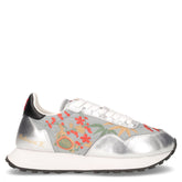 Sneaker in pelle e tessuto argento bianco - RICHMOND | Boscaini Scarpe