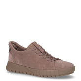 Flextride Plus sneaker slip on in pelle taupe - GEOX DONNA | Boscaini Scarpe