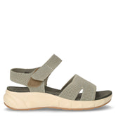 Sandalo in tessuto con strappo verde - TOO LIKE | Boscaini Scarpe