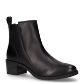 Tronchetto in pelle con zip nero | Boscaini Scarpe