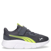 Flexfocus Modern sneaker in tessuto ed ecopelle bambino grigio giallo | Boscaini Scarpe