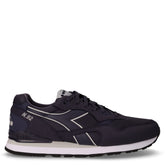 N.92 sneaker in ecopelle e tessuto blu profondo | Boscaini Scarpe