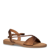 Sandalo in ecopelle con strass bronzo | Boscaini Scarpe