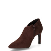 Tronchetto in ecopelle scamosciata con zip moro | Boscaini Scarpe