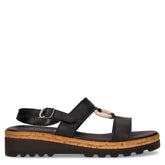 Sandalo con zeppa nero - Summer Days Sandali Donna | Boscaini Scarpe