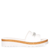 Ciabatta con zeppa bianco - Mid Season Ciabatte Donna | Boscaini Scarpe