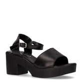 Sandalo con tacco nero - Sandali Con Tacco Donna | Boscaini Scarpe