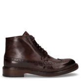 Stivaletto stringato stile inglese castagno | Boscaini Scarpe