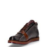 Sneaker alta casual in pelle grigio | Boscaini Scarpe