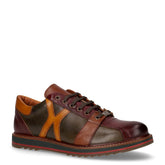Snakers casual in pelle comb crust bordeaux | Boscaini Scarpe