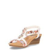 Sandalo con zeppa bianco | Boscaini Scarpe