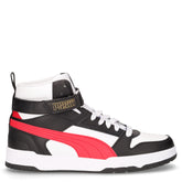 RBD Game sneaker in pelle ed ecopelle bianco nero rosso - Sneakers Uomo | Boscaini Scarpe