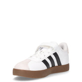 Vl court 3.0 sneaker da bambino in ecopelle biaco nero | Boscaini Scarpe