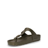 Gizeh EVA ciabatta infradito di gomma kaki | Boscaini Scarpe