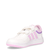 Hoops 3.0 sneaker da bambina in ecopelle bianco lilla | Boscaini Scarpe