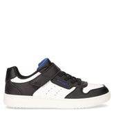 Quick street sneaker da bambino in ecopelle nero bianco | Boscaini Scarpe