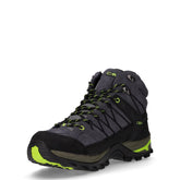 Rigel mid scarpa da trekking in pelle grigio giallo | Boscaini Scarpe